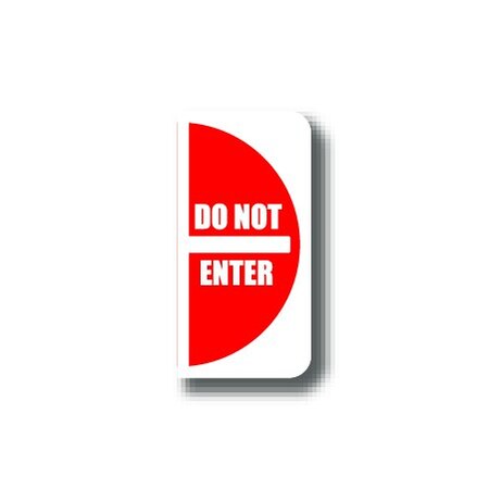 Ergomat 12in x 24in HALF SIGNS - Do Not Enter Left DSV-SIGN 288 #0618LEFT -UEN